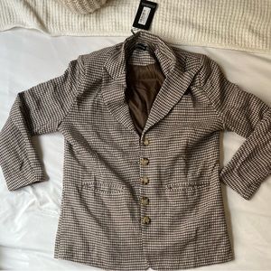 Shoulder pad oversized blazer